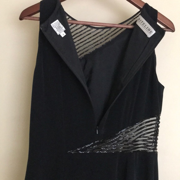 Black evening formal gown. NITELINE. - Picture 8 of 10